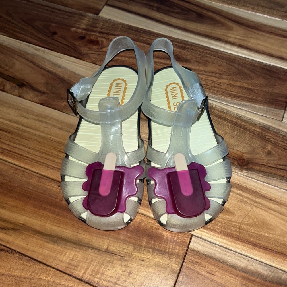 Mini SED (like mini Melissa) popsicle jelly shoes size 11. Practically new